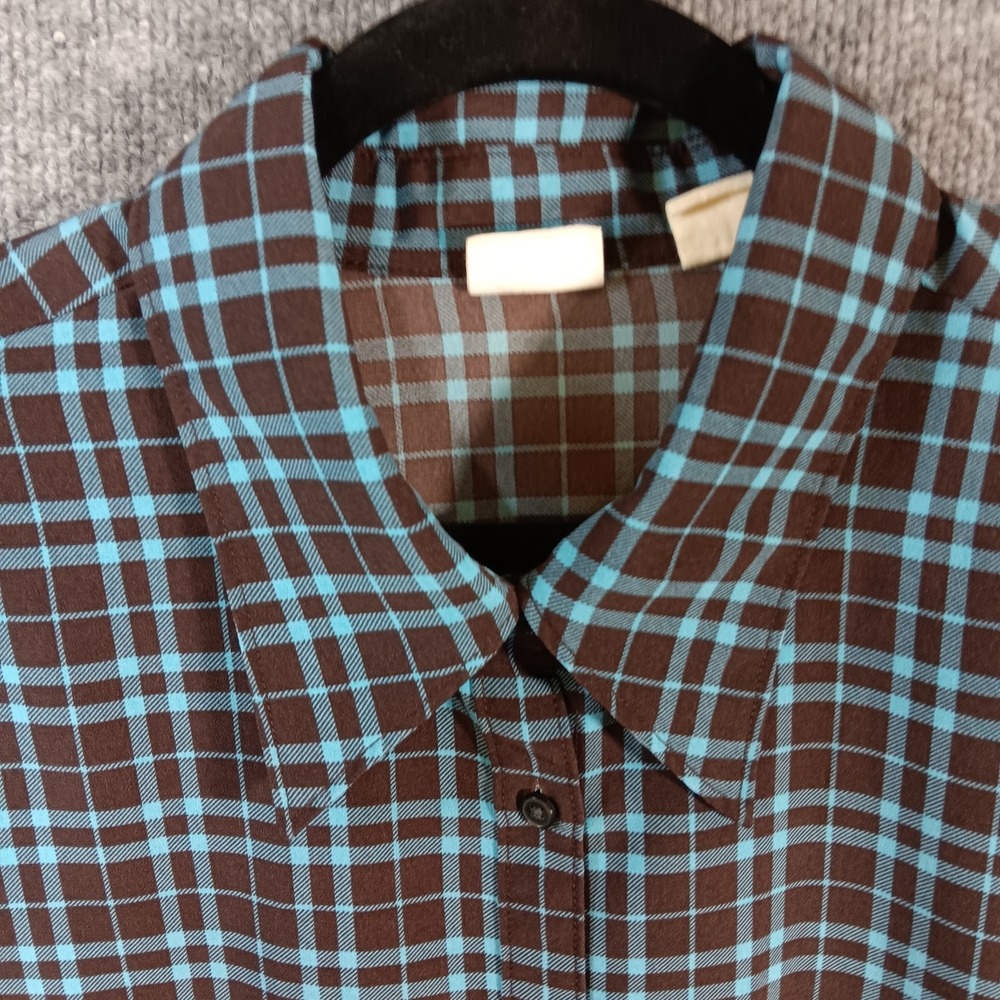 Levi's Flannel Shirt Black Plaid Jasper The Everyday Embroidered Logo Button Up - Picture 3 of 16